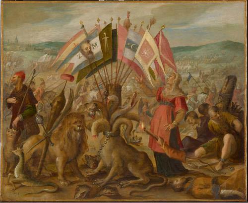 Hans von Aachen Schlacht bei Kronstadt oil painting picture